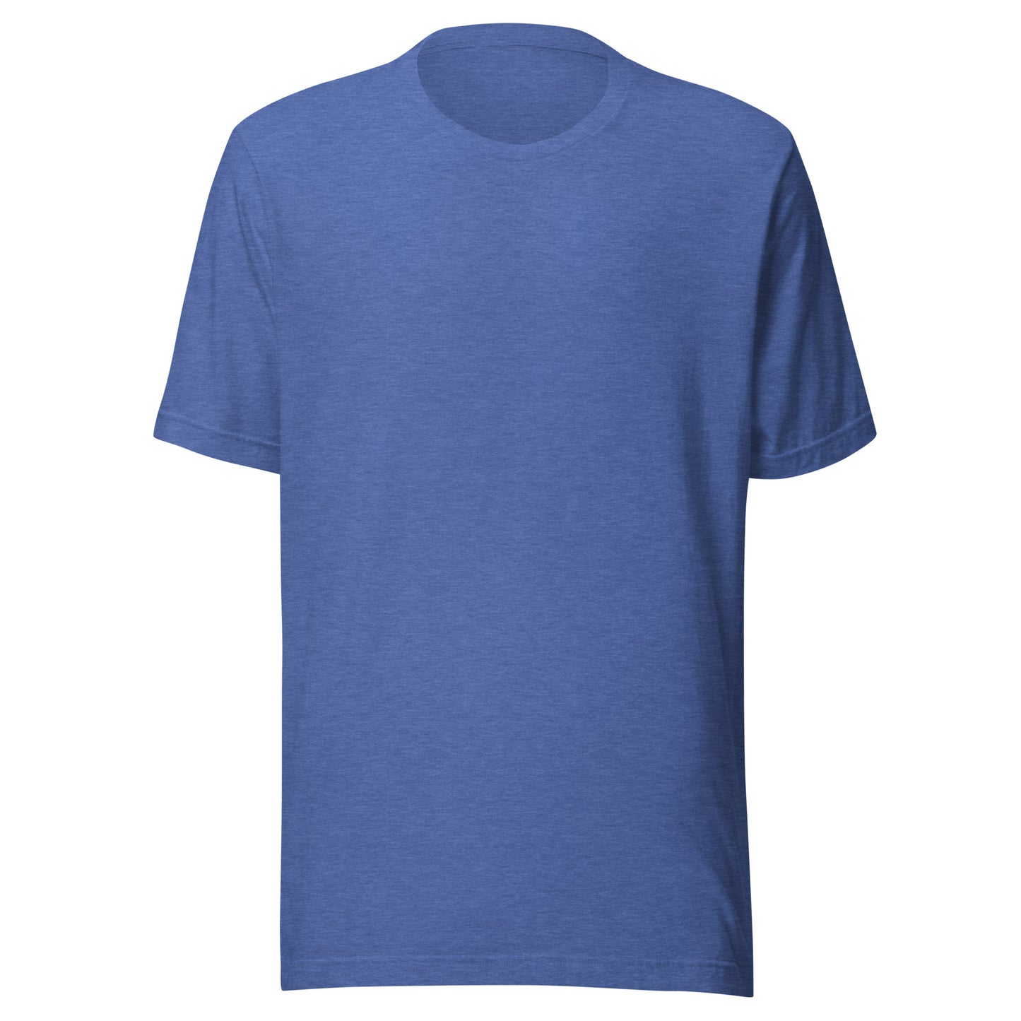 Blue t-shirt on a white background