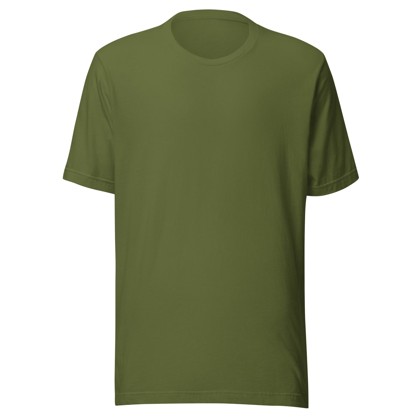 Green t-shirt on a white background