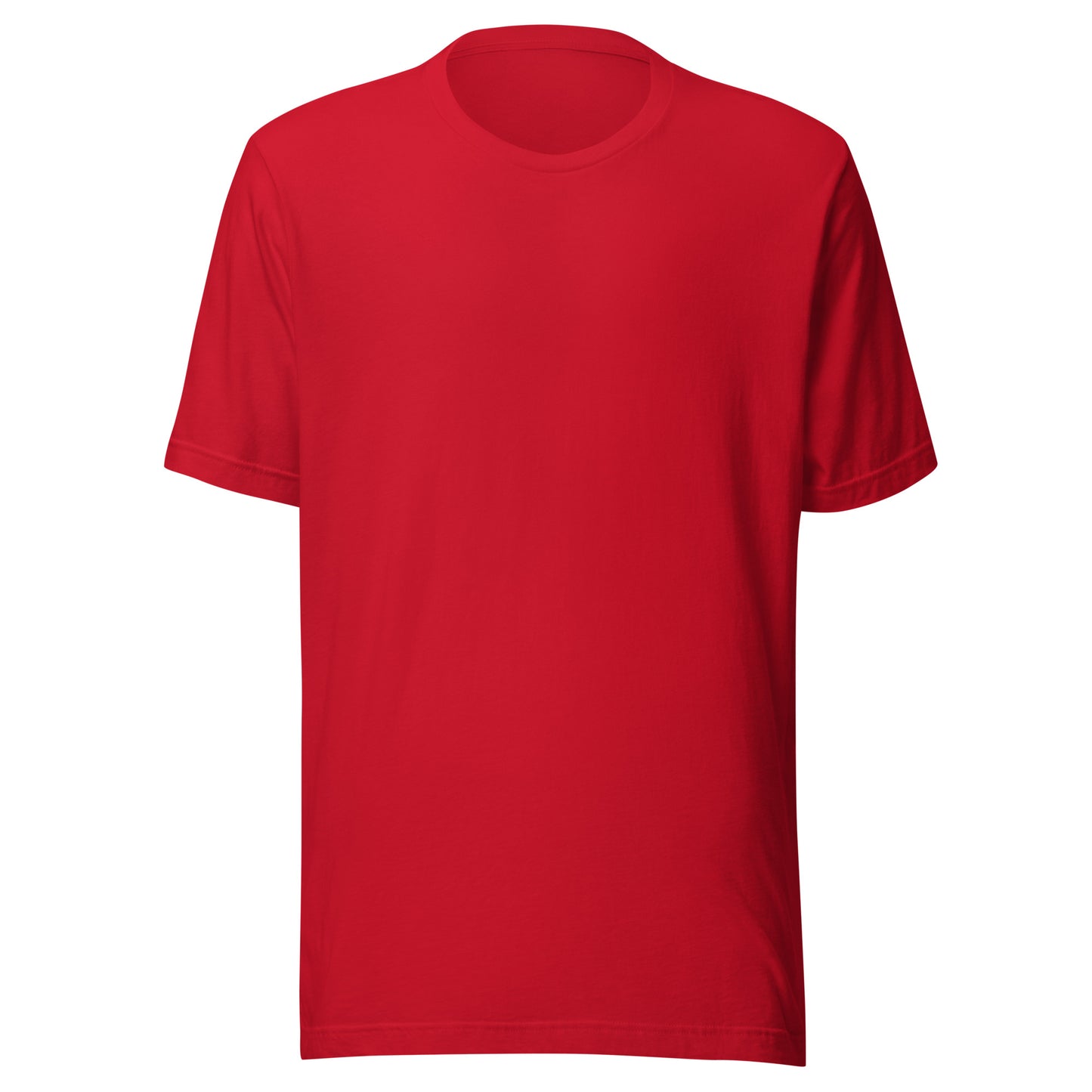 Red t-shirt on a white background