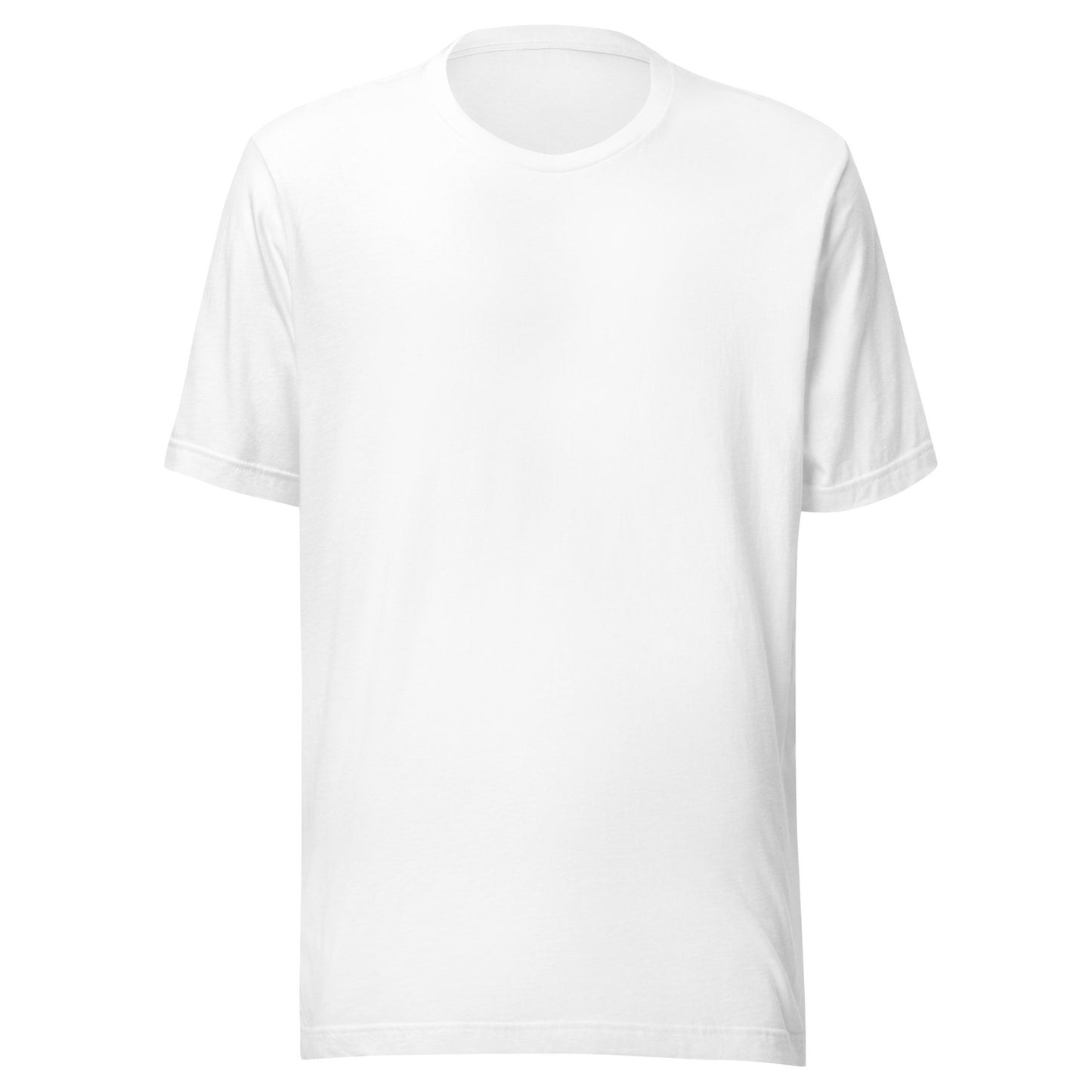 Plain white t-shirt on a white background