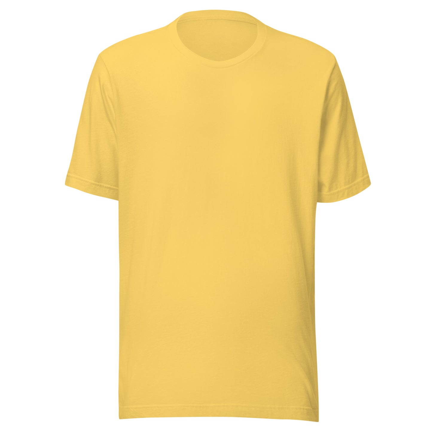 Yellow t-shirt on a white background