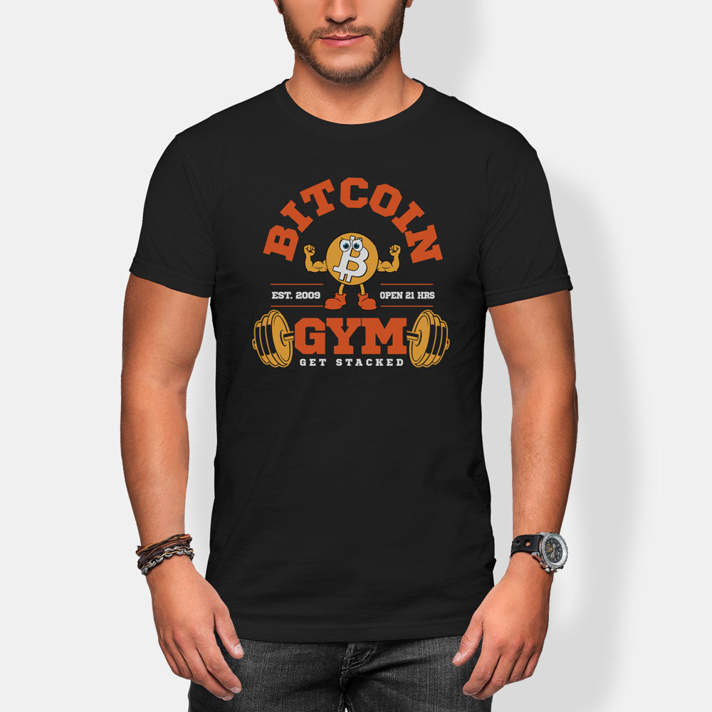 bitcoin gym black btc crypto t-shirt tee