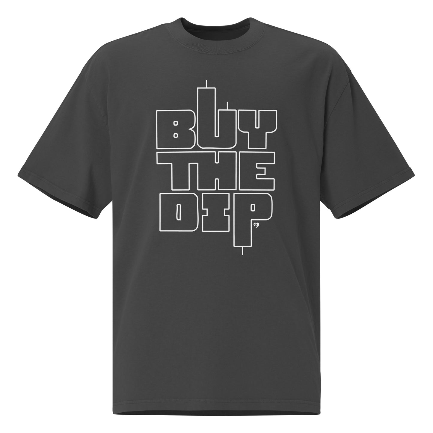 Black t-shirt with 'BUY THE DEP' text on a white background