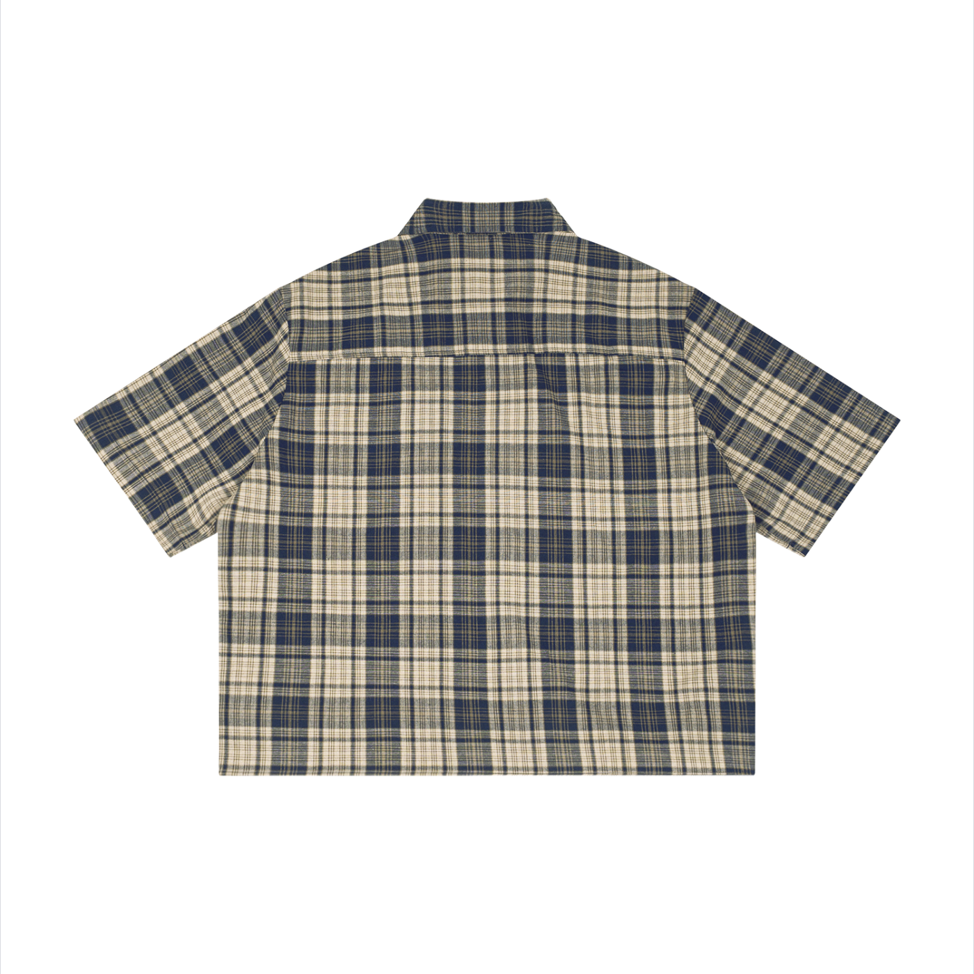 Satoshi Chunky Plaid Boxy Short Sleeve Shirt