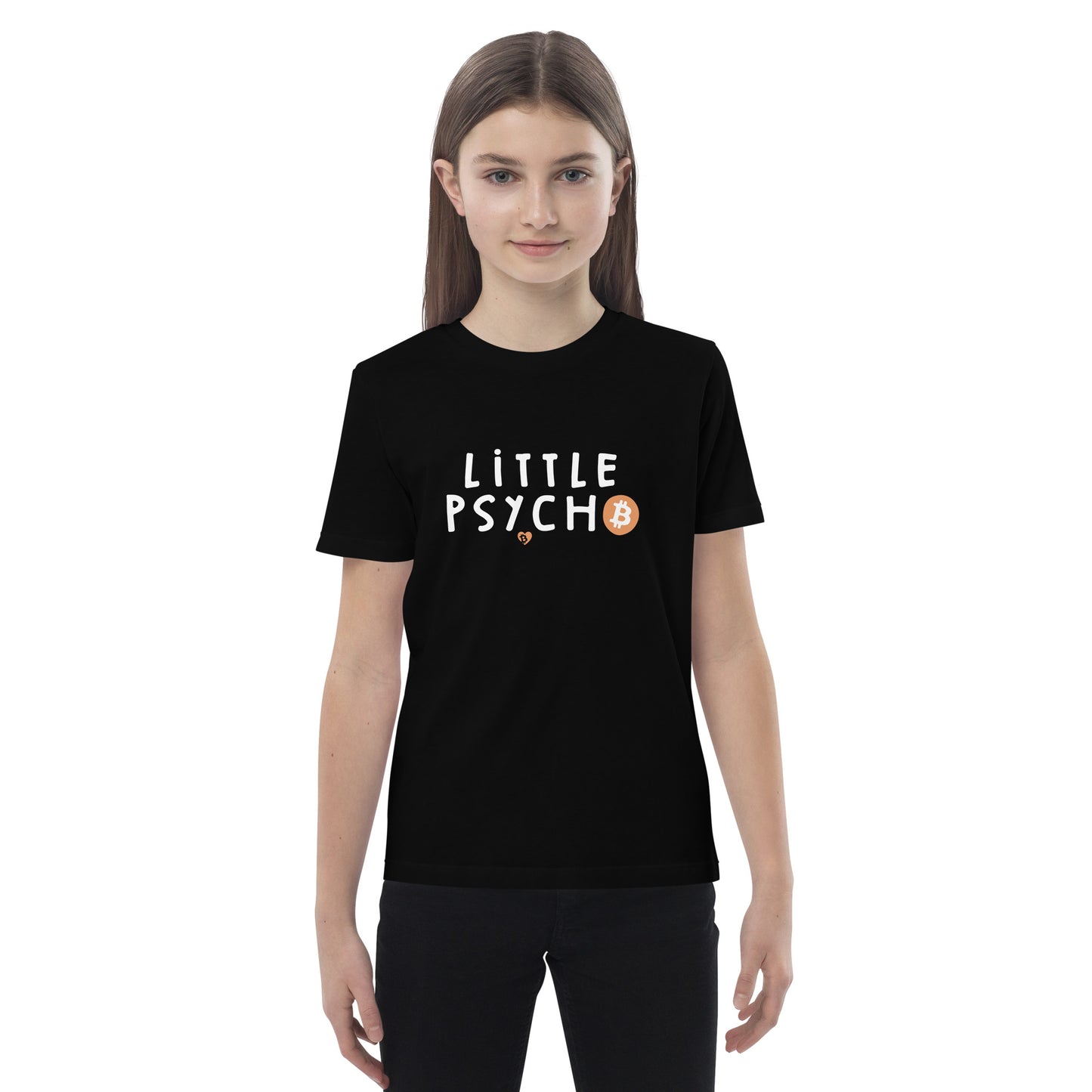 Little Psycho Bitcoin Organic Cotton Kids T-Shirt