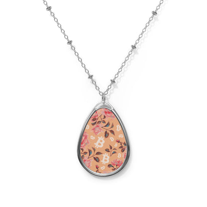 Stack Roses Bitcoin Necklace