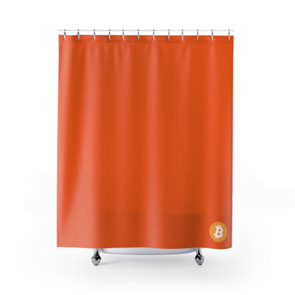 AirBTC Bitcoin Orange Shower Curtains