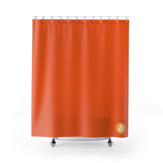 AirBTC Bitcoin Orange Shower Curtains