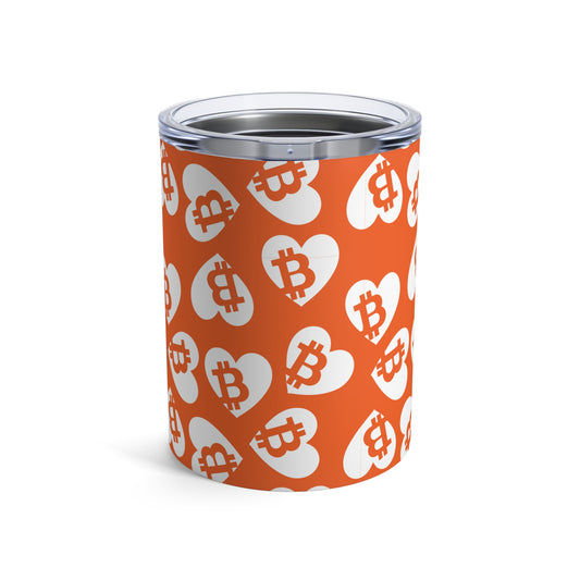 Bitcoin Pocket Hearts Tumbler 10oz