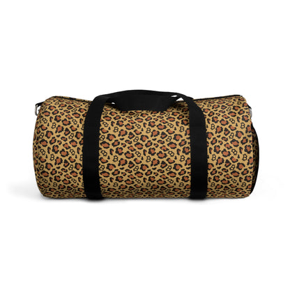 Leopard Print Bitcoin Duffel Bag