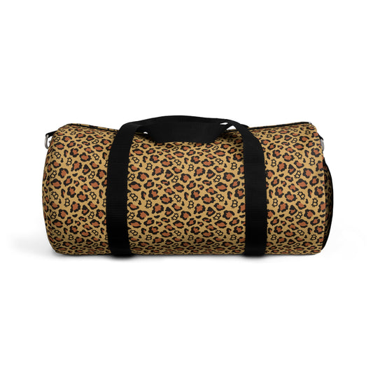 Leopard Print Bitcoin Duffel Bag