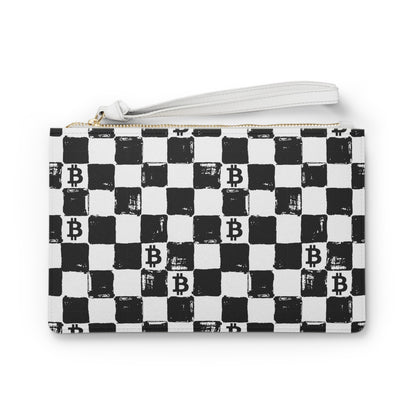 Chessboard Bitcoin Clutch Bag