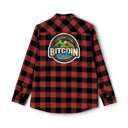 Bitcoin Alaska Unisex Flannel Long Sleeve Shirt