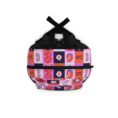 Bitcoin Love Patchwork Premium Backpack