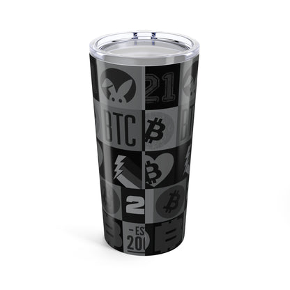 Black Bitcoin Journey Tumbler 20oz
