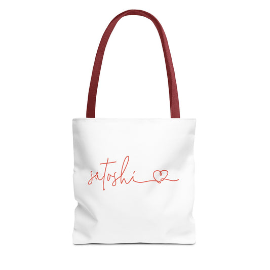 Satoshi Love Letters Tote Bag