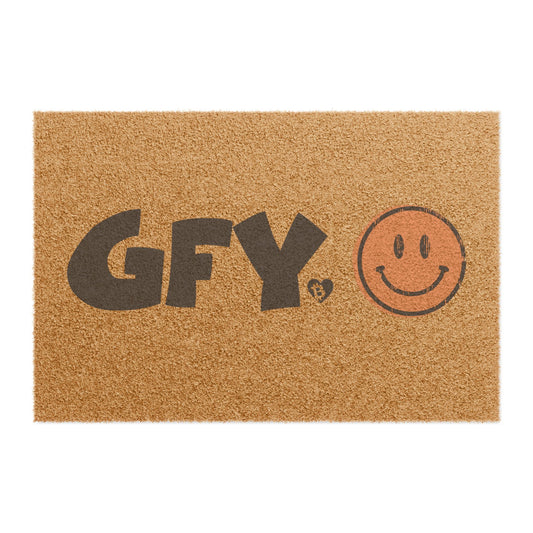 GFY Smiley Doormat