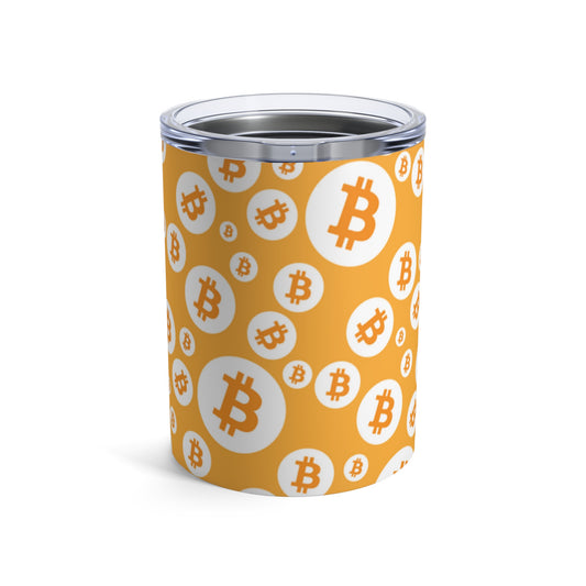 Bitcoin Symbols Polkadot Tumbler 10oz