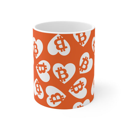 Bitcoin Pocket Heart Mug 11oz