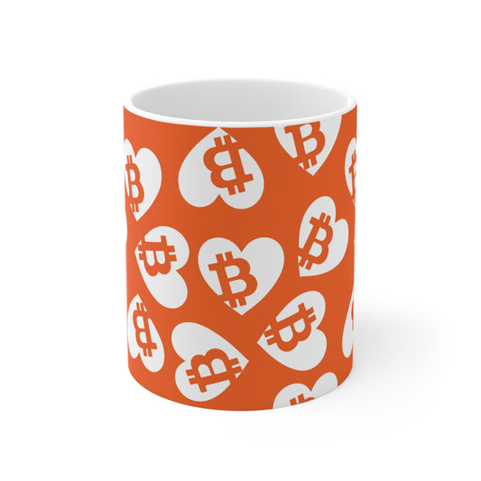 Bitcoin Pocket Heart Mug 11oz