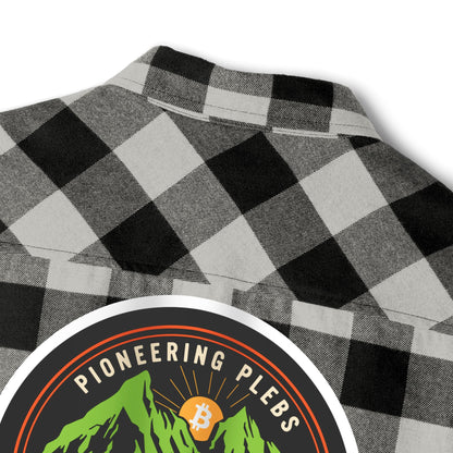 Bitcoin Alaska Unisex Flannel Long Sleeve Shirt