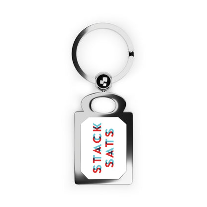 3D Stack Sats Keyring
