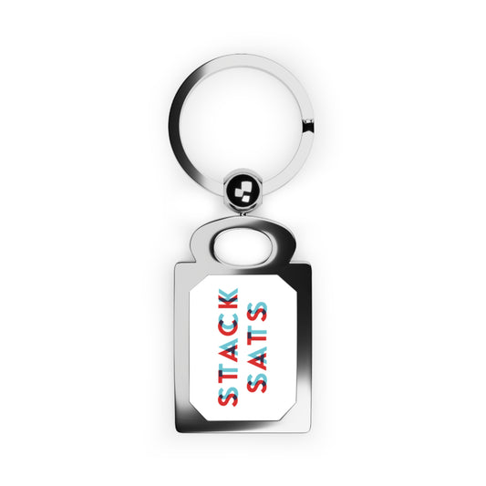 3D Stack Sats Keyring