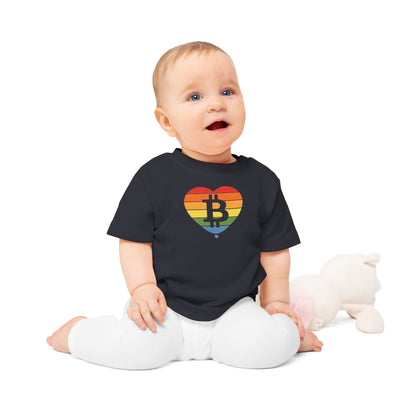 Bitcoin Rainbow OG Organic Cotton Baby T-Shirt