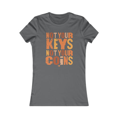 Not Your Keys Not Your Coins Slim Fit Women's T-Shirt