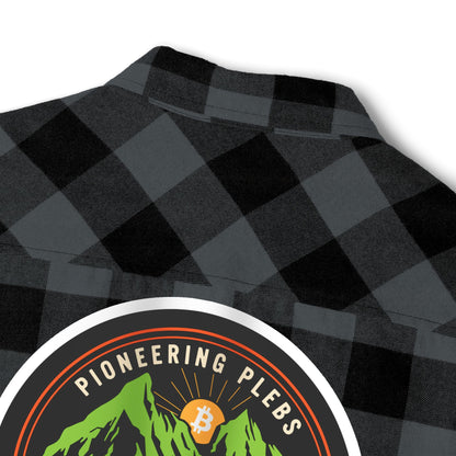 Bitcoin Alaska Unisex Flannel Long Sleeve Shirt