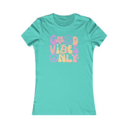 Good Vibes Only Bitcoin Women's Slim Fit T-Shirt