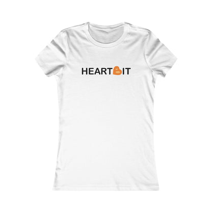 Love is Bitcoin HeartBit Slim Fit Women's T-Shirt
