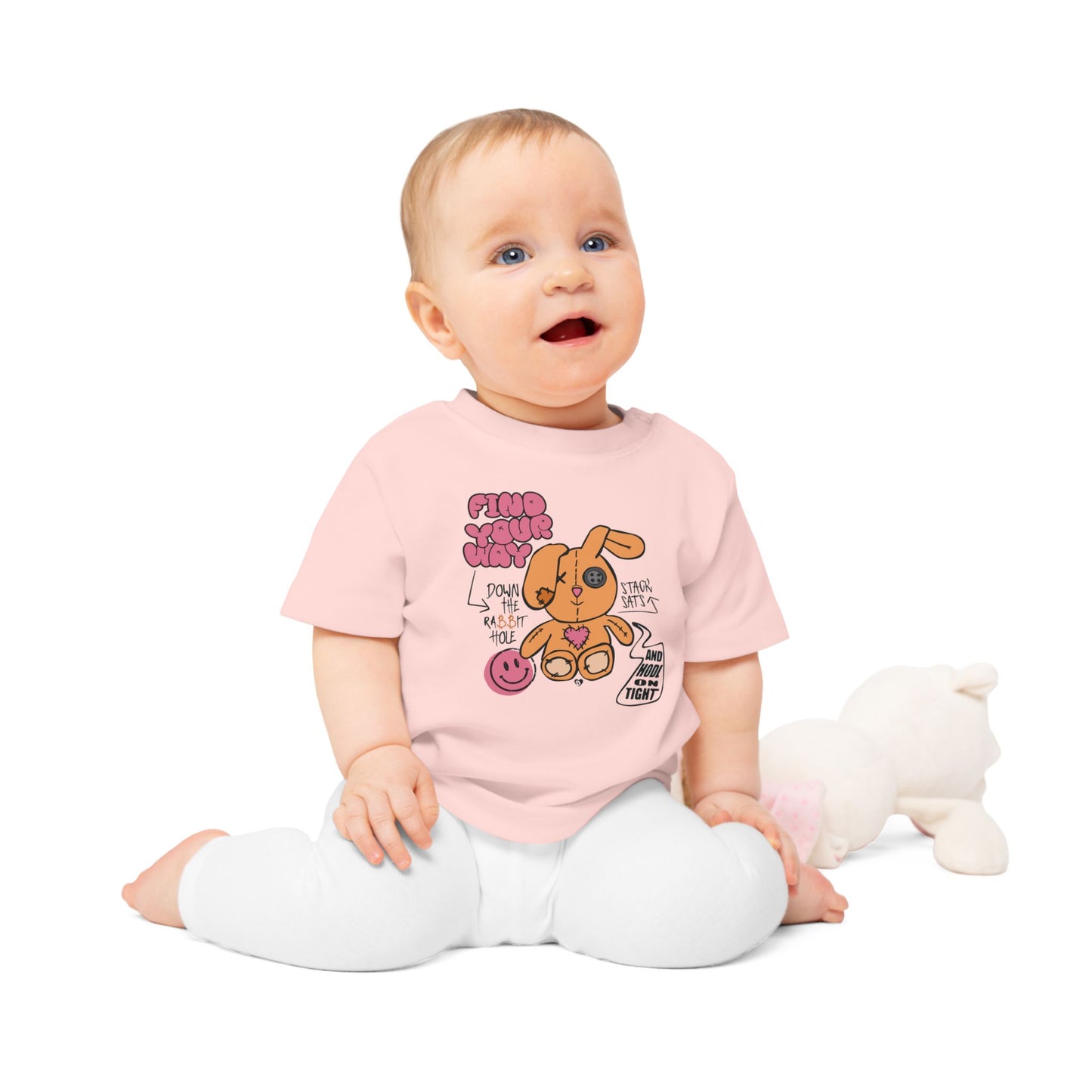 Down the Rabbit Hole Organic Cotton Baby T-Shirt