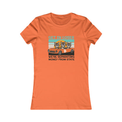 Get in Loser Bitcoin Cats Slim Fit T-Shirt