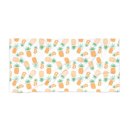 Bitcoin Pineapples Beach Towel