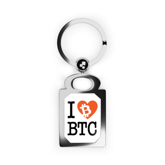 I Heart BTC Keyring