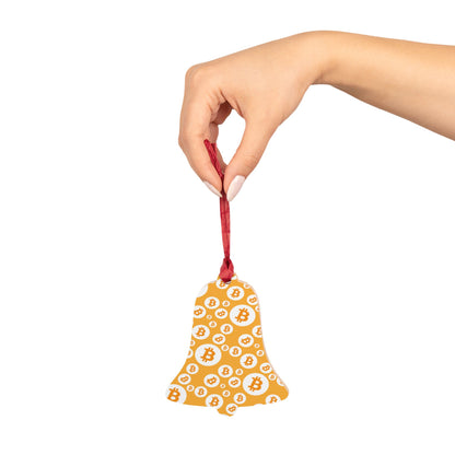 Bitcoin Polkadot Wooden Ornament
