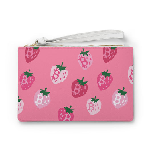 StrawBerry Bitcoin Clutch Bag