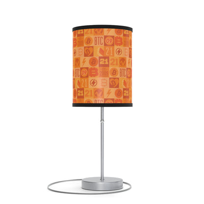 Bitcoin Orange Journey Lamp on a Stand, US|CA plug