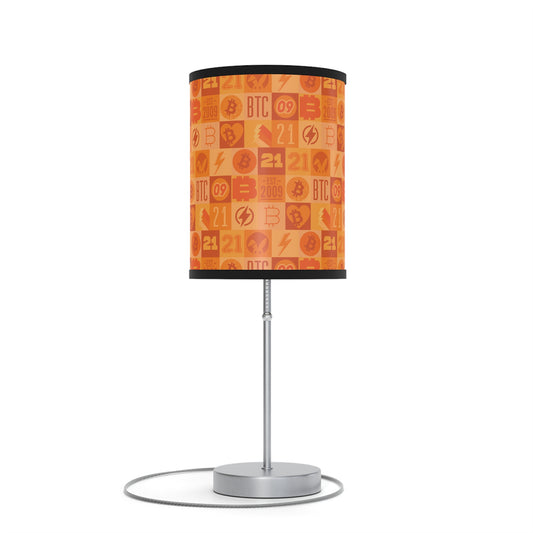 Bitcoin Orange Journey Lamp on a Stand, US|CA plug