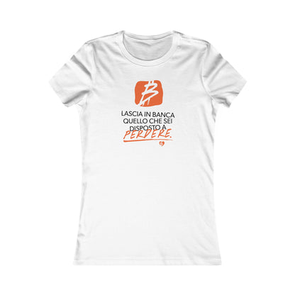 Italian 'Perdere' Bitcoin Worldwide Slim Fit T-Shirt