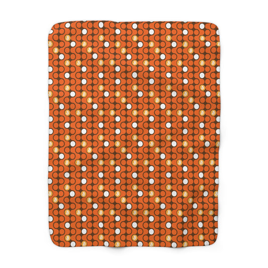 AirBTC Bitcoin Nanna Sherpa Fleece Blanket