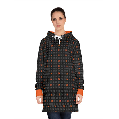 21 Million Grid Women's Hoodie Dress