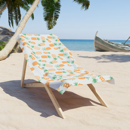 Bitcoin Pineapples Beach Towel