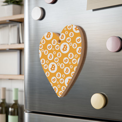 Bitcoin Polkadot Wooden Ornament