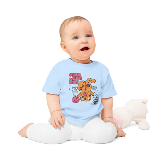 Down the Rabbit Hole Organic Cotton Baby T-Shirt