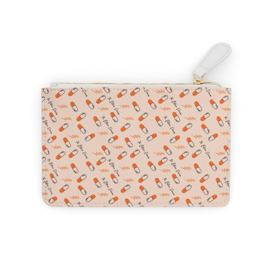 Orange Pill Mini Clutch