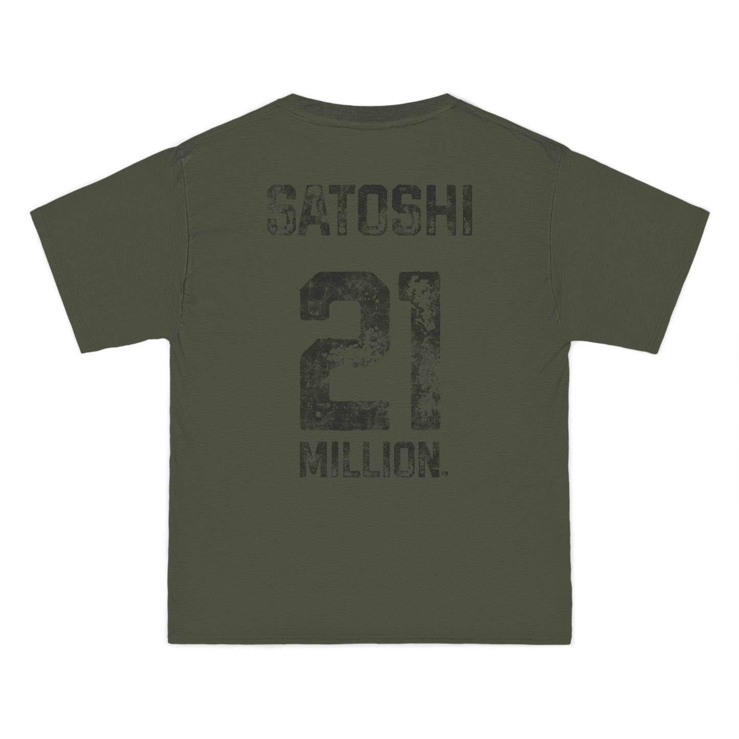 21 Million Team Satoshi Oversized Beefy T-Shirt