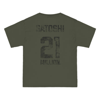21 Million Team Satoshi Oversized Beefy T-Shirt