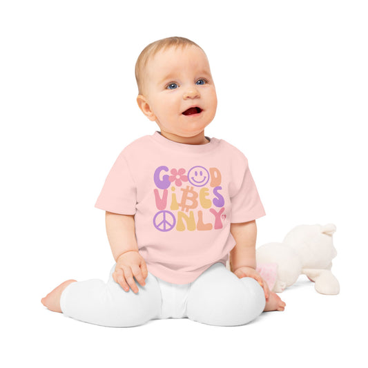 Good Vibes Only Organic Cotton Baby T-Shirt